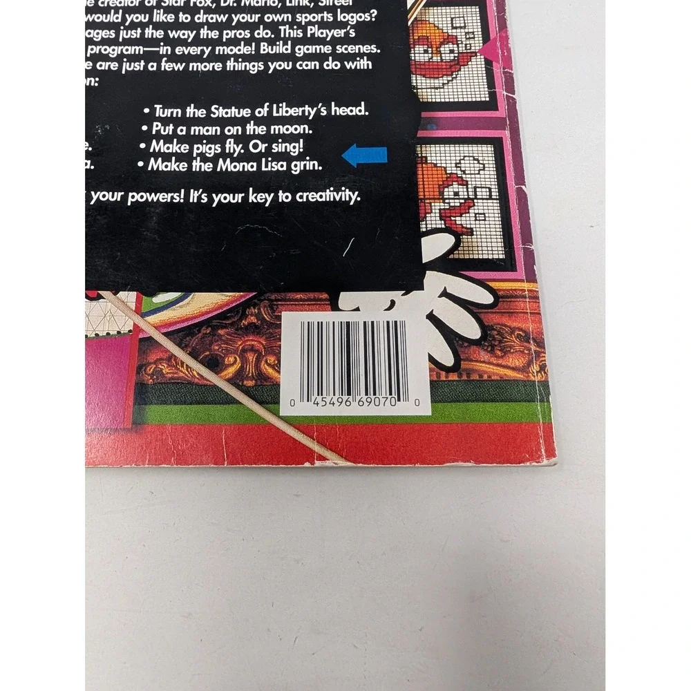 Nintendo Mario Paint Players Guide 1993 SNES Strategy Book 124 Pages